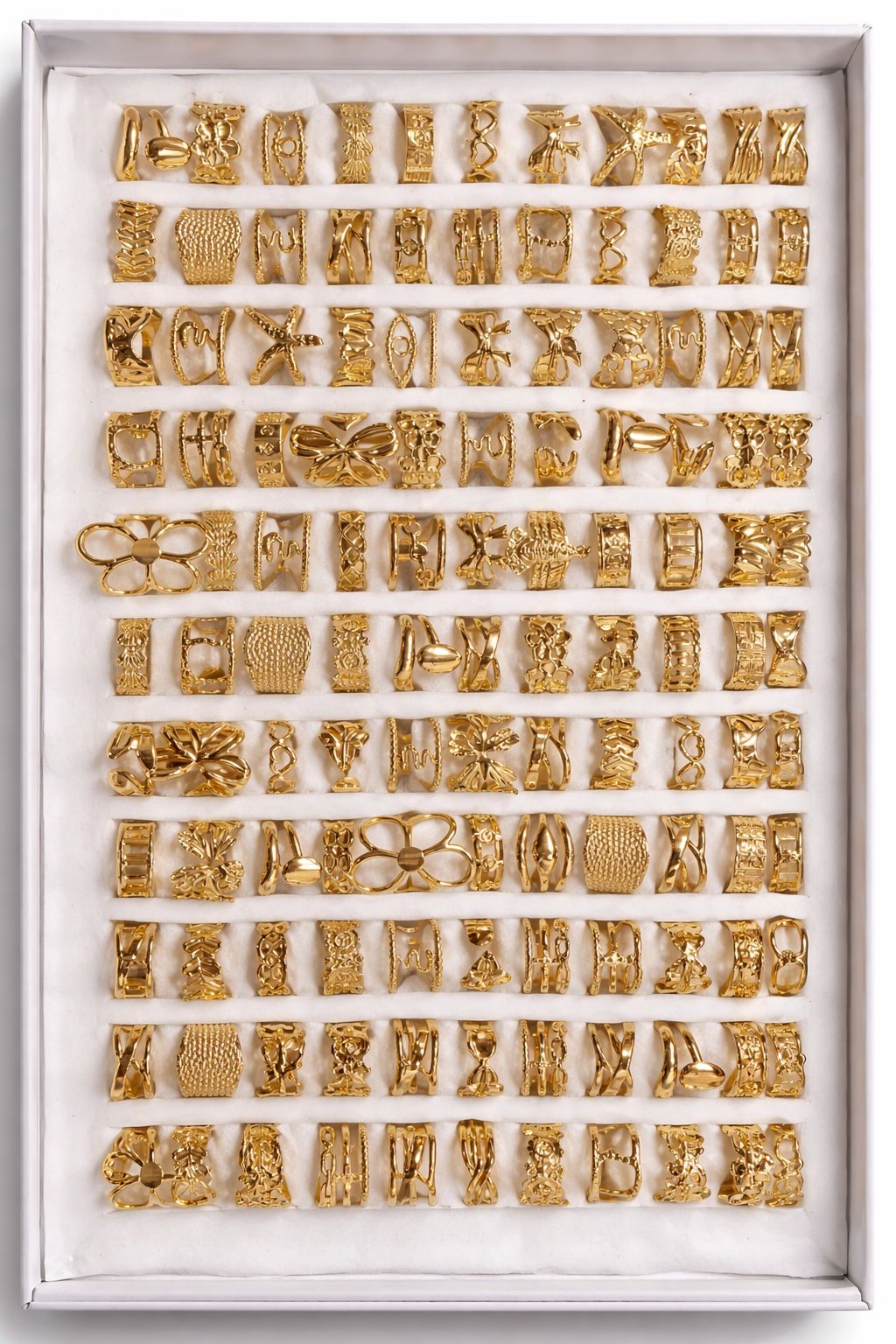 White box (Pack of 100 rings)