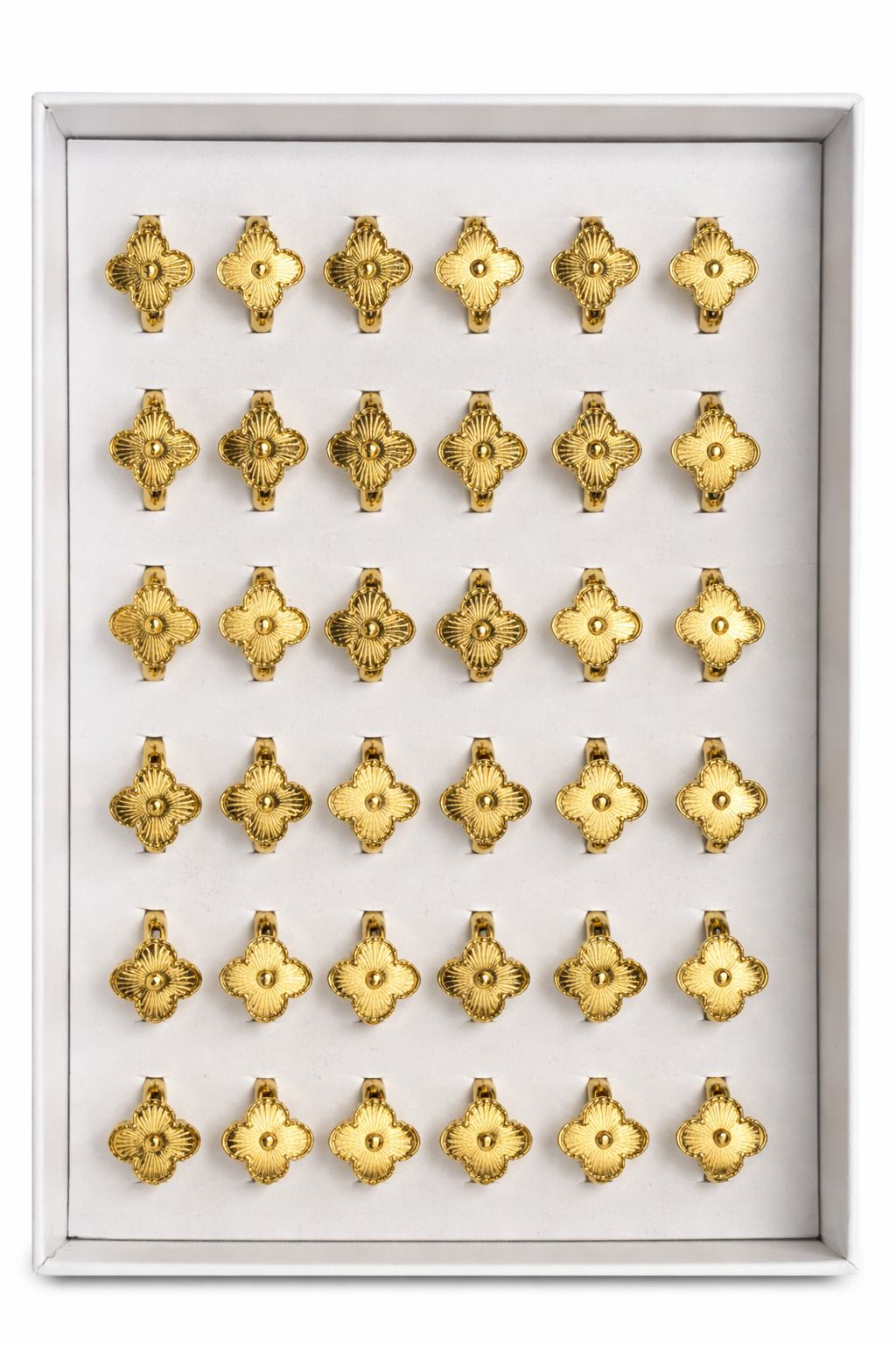 Clover ring box (Gold)