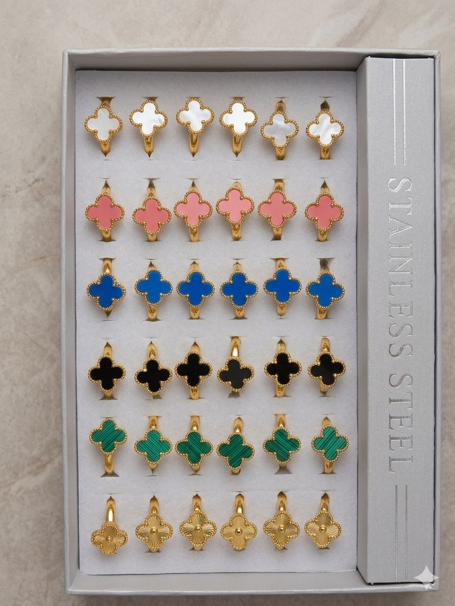 Clover ring box (mixed)